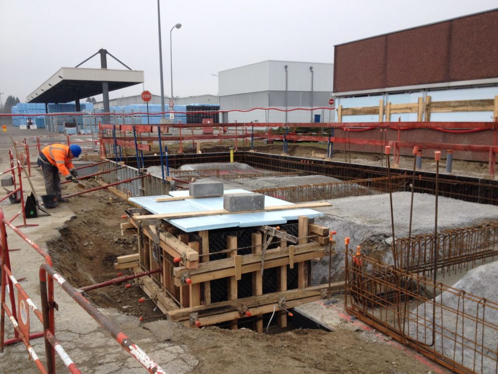 Chantier de bâtiment industriel - Sotravest