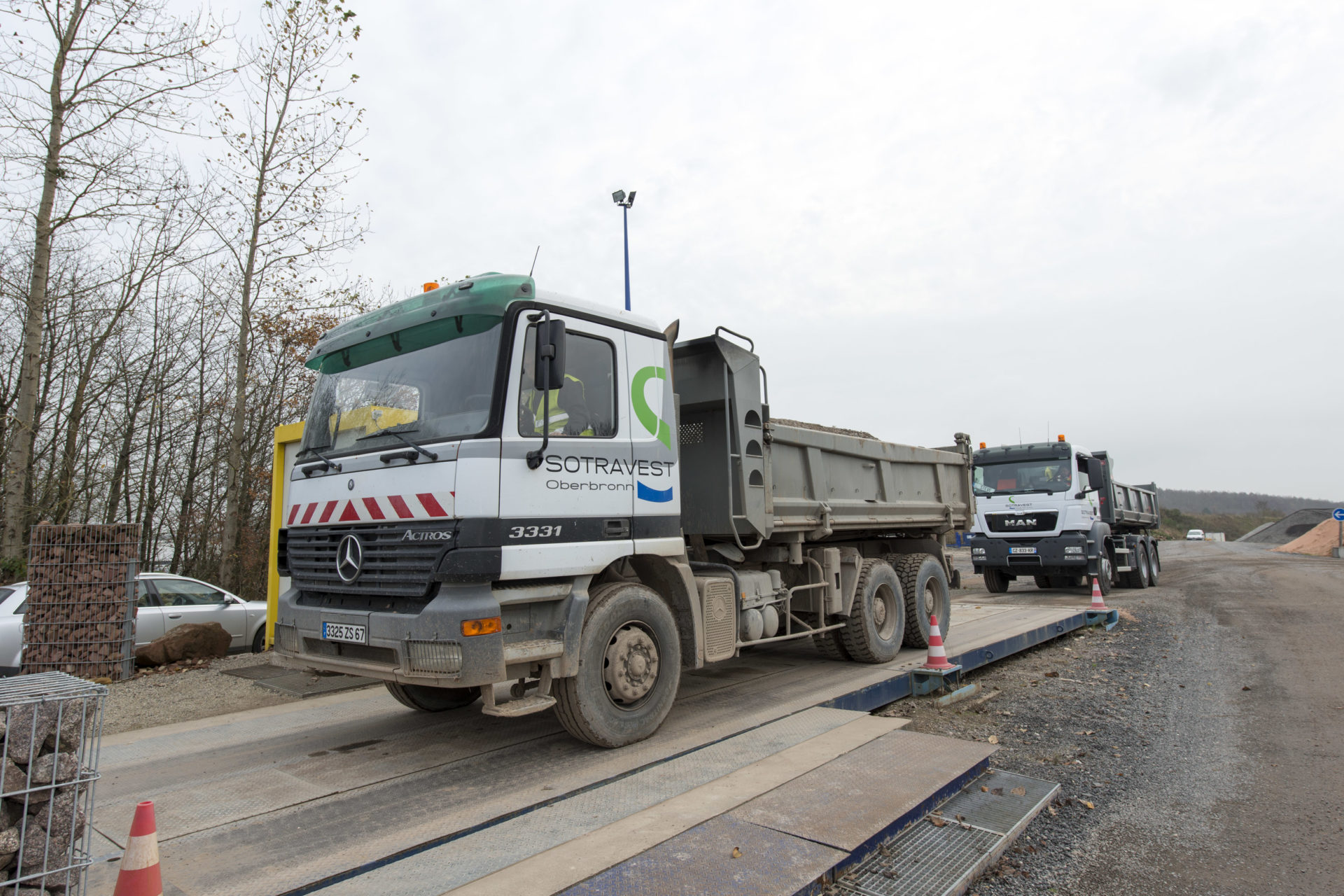 Travaux plateforme de recyclage - Sotravest