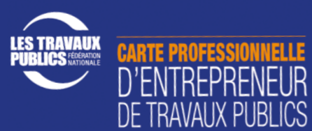 Carte professionnelle d'entrepreneur de travaux publics 